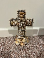 Vintage Florida Souvenir Seashell Crucifix Figurine — listing 5