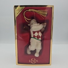 Lenox Ivory Porcelain Golfing Santa Figurine with 24K Gold Accents — listing 4