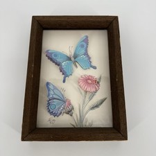 Lot of Small Framed 3D Paper Tole Decoupage Art Prints (Florals, Fruit, Kittens) — listing 6