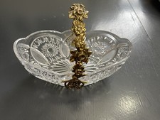 Pair of Italian Lead Crystal Candlestick Holders