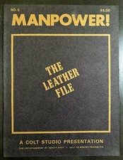 Manpower! No. 6 'The Leather File' - A Colt Studio Presentation Vintage Adult Magazine — listing 6