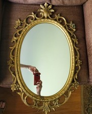 Ornate Gold Gilt Framed Rectangular Wall Mirror — listing 6