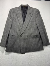 Vintage Strathmore Brown Herringbone Tweed Wool Sport Coat / Blazer — listing 4