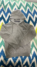 U.S. Polo Assn. Men's Full-Zip Hooded Sweatshirt, Navy/White/Red Color-Block, Size XL