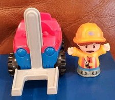 Vintage Fisher-Price Little People Construction Forklift & Front Loader Set — listing 3