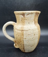 Studio Pottery Stoneware Jug with Incised Floral Decoration — listing 5