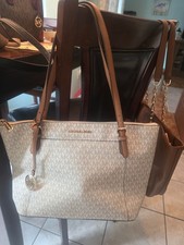 Michael Kors Blue Leather Slouchy Hobo Shoulder Bag with Chain Strap — listing 4