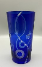 Cobalt to Aqua Blue Tall Highball Tumblers, Set of 4 — listing 5