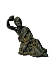 Antique Cast Bronze Figural Sculpture Fragment (Draped Figure Bust) — listing 2