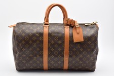 Louis Vuitton Keepall 50 Travel Duffle Bag in Black Epi Leather — listing 6