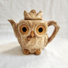 Figural Bird Ceramic Teapot with Overhead Handle and Green Glaze — listing 3