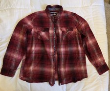 Canada Weather Gear Men's Red Plaid Flannel Shirt