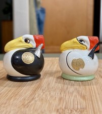 Lot of Vintage Figural Ceramic & Wood Salt and Pepper Shakers