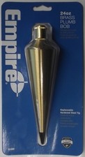 Vintage 8 oz Cast Iron Plumb Bob, Red Painted, 5" Long, Marked No. 174 — listing 3