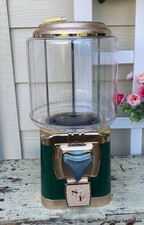 Vintage-Style Red Diecast Metal & Glass Gumball/Candy Dispenser Machine — listing 4
