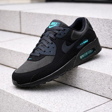 Nike Air Max Sneaker, Navy/Teal Knit Upper with Glitter Swoosh — listing 3