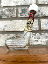 George Dickel Tennessee Whisky Miniature Bottle / Mini Decanter with Leather Wrap — listing 5