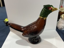 Vintage Avon Pheasant Figural Aftershave Decanter Glass Bottle — listing 2