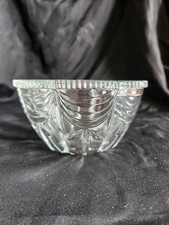 Vintage Pressed Glass Footed Covered Candy Dish with Grape & Leaf Pattern — listing 6