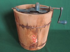 Vintage Country Freezer Wooden Bucket Hand-Crank Ice Cream Maker — listing 2