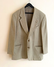 Vintage Herringbone Tweed Wool Blazer with Flap Pockets — listing 6