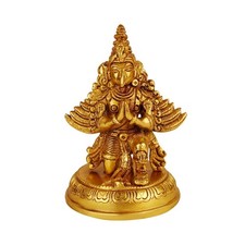 Balinese Brass Garuda Trench Art Sculpture Mounted on 75mm M48 Shell Casing — listing 4