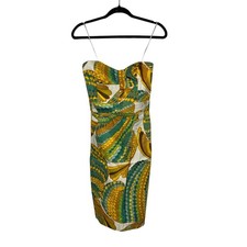 Banana Republic x Trina Turk Collection Summer 2012 Feather-Print Dress, Size 4 — listing 4