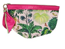 Estée Lauder Ruben Toledo Tropical Palm Print Make-up Bag with Scarf Pull, listing 5