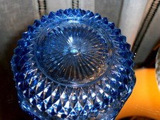 Cobalt Blue Cut-to-Clear Crystal Decorative Egg Paperweight — listing 6