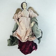 Gold Gilt Winged Angel with Trumpet Wall Plaque