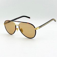 Prada Oversized Acetate Aviator Sunglasses - Black Frame with Brown Gradient Lenses — listing 3