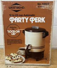 West Bend 12-30 Cup Party Perk Coffee Urn with Twist-Lock Cover (Product #58030) — listing 5