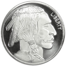 2001 Buffalo/Indian Head Design 1 oz .999 Silver Proof Round (COPY) — listing 2