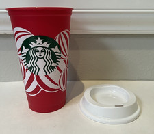 Starbucks Red Reusable Holiday Hot Cup with Peppermint Swirl Design, 16oz Grande, listing 5