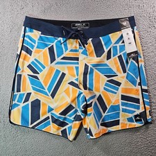 O'Neill Men's Color-Block Board Shorts / Swim Trunks, Red/Gray/Black — listing 2