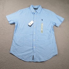 U.S. Polo Assn. Men's Long Sleeve Plaid Button-Down Shirt, Size L — listing 6