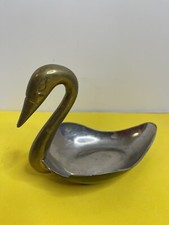 Vintage GATCO Solid Brass Swan Trinket Dish — listing 4