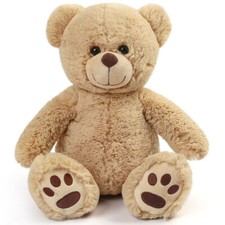 Plush Teddy Bear with Cream Cable-Knit Sweater and Stocking Cap — listing 5