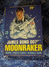 1979 Topps James Bond 007 Moonraker Movie Photo Cards Wax Box (Empty Display Box) — listing 6