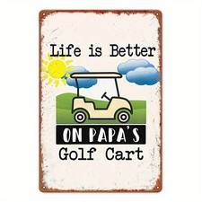Golf-Themed Decorative Wall Mirror with Crossed Clubs, Golf Balls, and Clubhouse Relief — listing 3