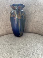Art Nouveau Style Iridescent Art Glass Domed Shade Table Lamp with Gilt Bronze Base — listing 6