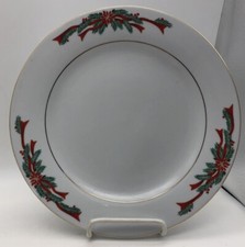 Tienshan Fairfield Poinsettia dinner Fairfield Poinsettia & Ribbons Fine China Dinner Plate