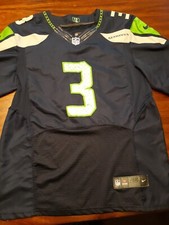 Nike NFL Seattle Seahawks Russell Wilson #3 On Field Jersey, Navy, Size S