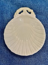 Vintage Pink Lustreware Scallop Shell Snack Plate & Glass Tumbler Set (Boxed Set of 6) — listing 2