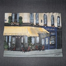 Scott Steele Dimensional 3D Cafe Scene Wall Art Plaque - Parisian Storefront — listing 3
