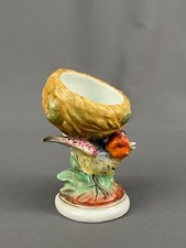 Vintage Figural Bird Salt & Pepper Shakers, Silver-Tone Metal, 3 inch Pair — listing 2