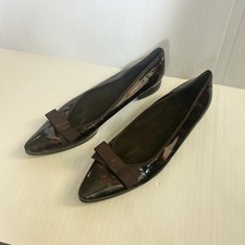 Stuart Weitzman Tortoiseshell Patent Leather Pointed-Toe Stiletto Pumps, Size 9M, listing 3