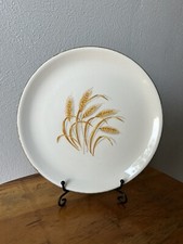 Homer Laughlin Golden Wheat Dinner Plate, 22K Gold Trim — listing 5