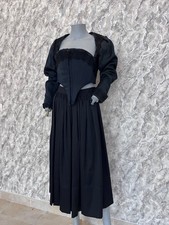 Antique Victorian Two-Piece Blue Wool Bodice & Skirt Ensemble with Soutache Braid — listing 6