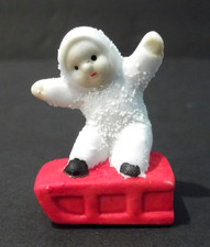 Set of Three Snow Babies Musician Bisque Figurines (Cymbals, Horn, Drum) — listing 2